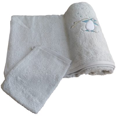 Toalha e Luva de Banho Infantil
